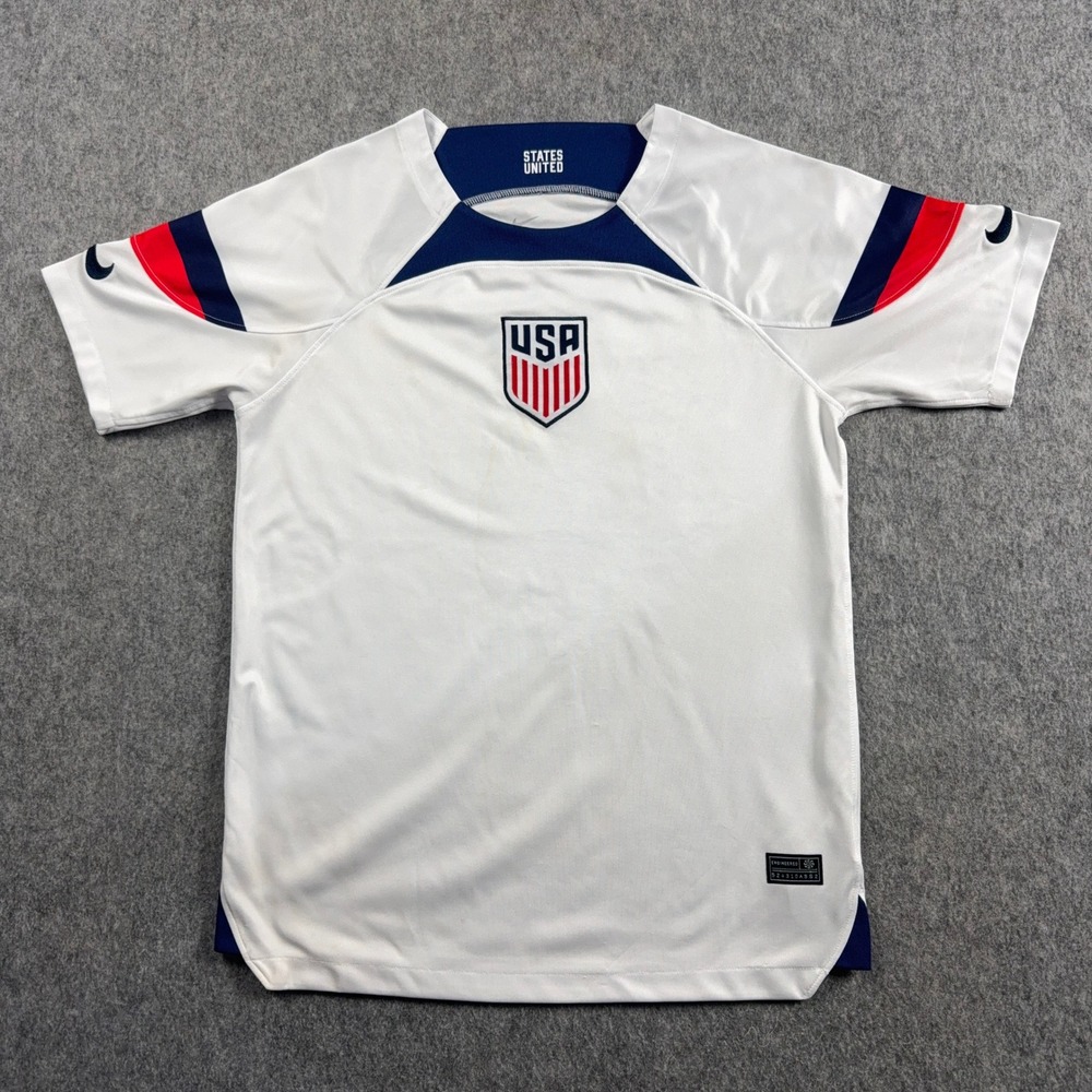 Nike USA National Team Soccer Jersey Mens Small White USMNT Home Kit Top